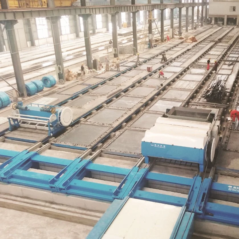 Precast Concrete Half Slab Production Line, Concrete Double Wall Panel Prodcution Line