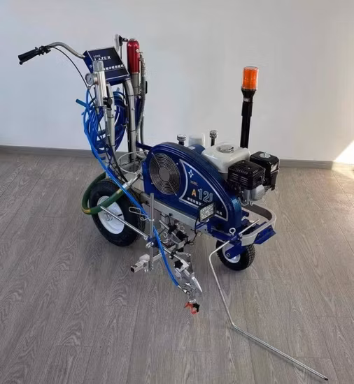 Handschiebender Straßen-Laser-Estrich-Kaltstrahl-Spray-Linienzeichnungs-Spritzen-Straßen-Linien-Malerei-Markierungs-Farbspritzen-Straßenbau-Maschine