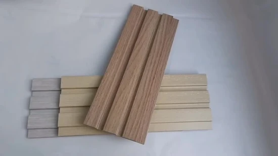 Wandpaneel-Deckenplatte aus Kunststoff, Holz, 3D-Wandpaneelformteil für die Innenwanddekoration